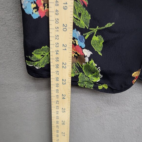 Carole Little Women's Boho Sleeveless Floral Button Down Blouse Top Size Small - Picture 4 of 5